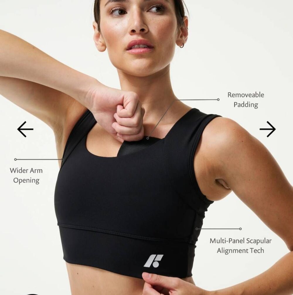 Forme Power+ Bra padded posture support in obsidian sz XXL